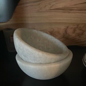 Marble pinch pot - salt, spices or snack dish (2pc)